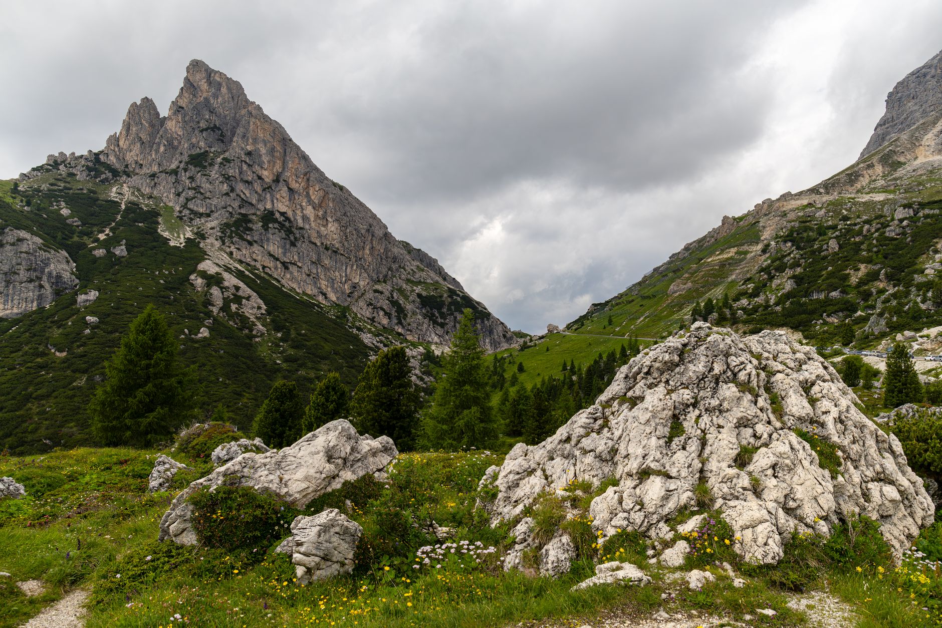 Dolomites mountain peaks